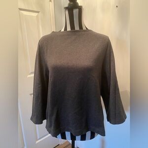 Uniqlo Grey 3/4 Sleeve Top